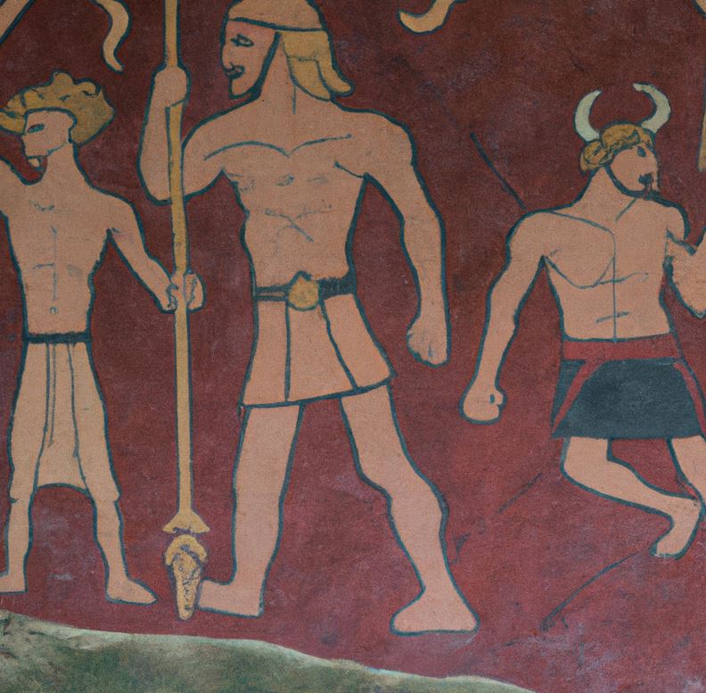 Viking Warrior Paintings 777